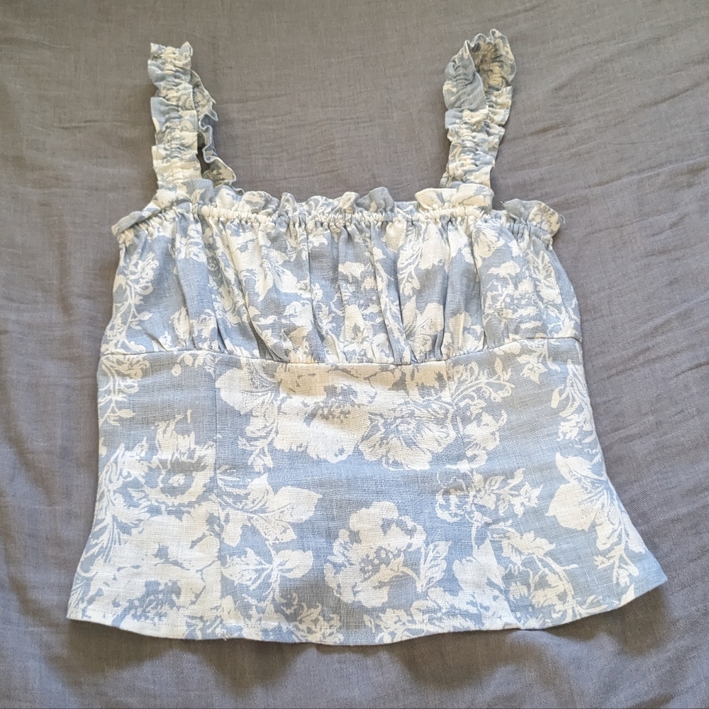 Reformation Candella Linen Top - Picture 3 of 8